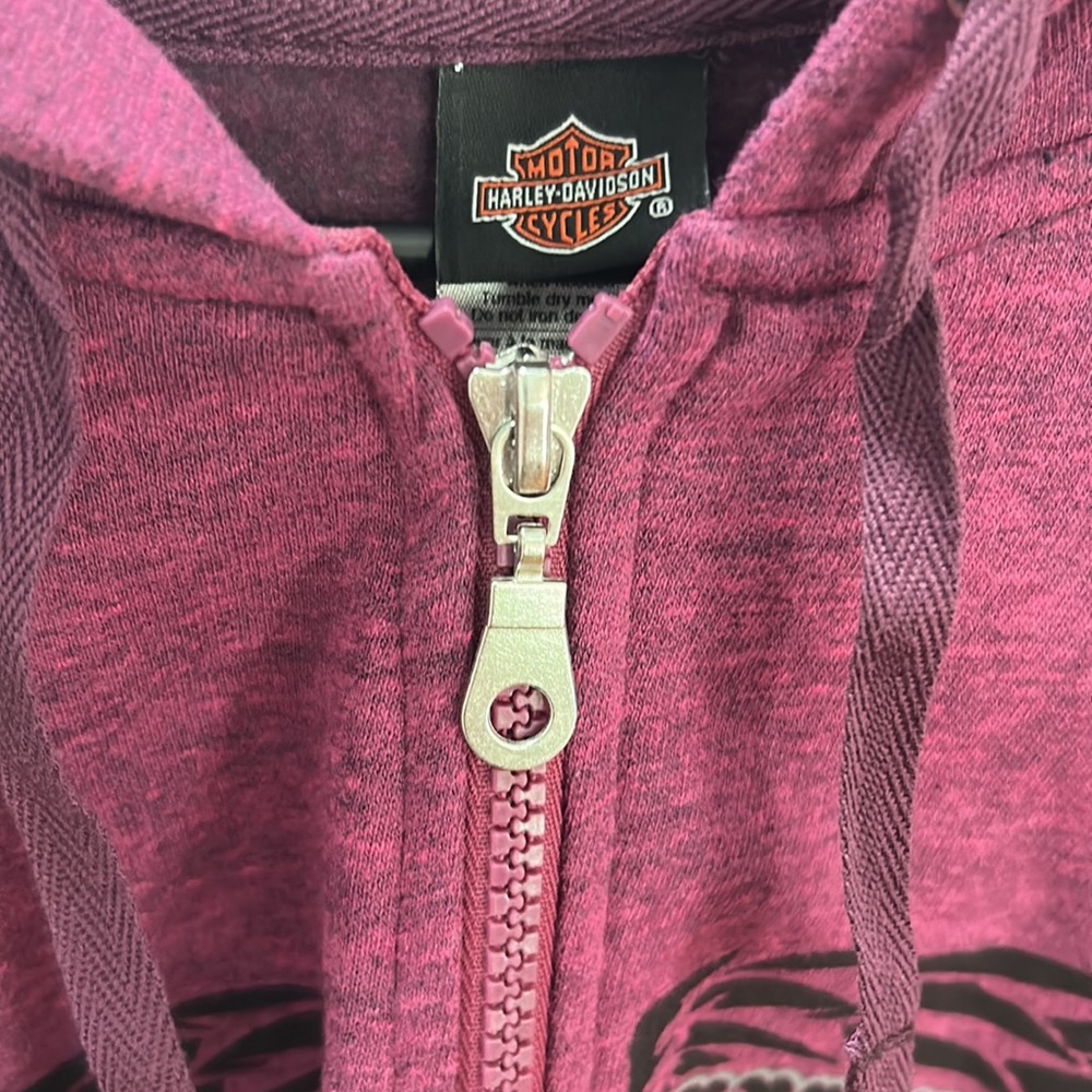 Women’s Harley Davidson size 2X Large Zip up sweatshirt - Picture 4 of 5